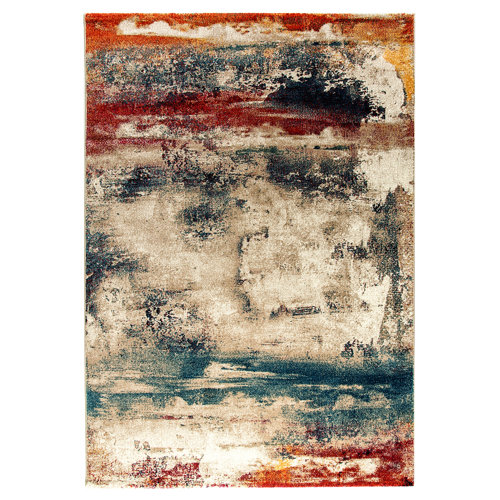 Trent Austin Design Cortland Blue/Grey/Red Area Rug & Reviews Wayfair.ca